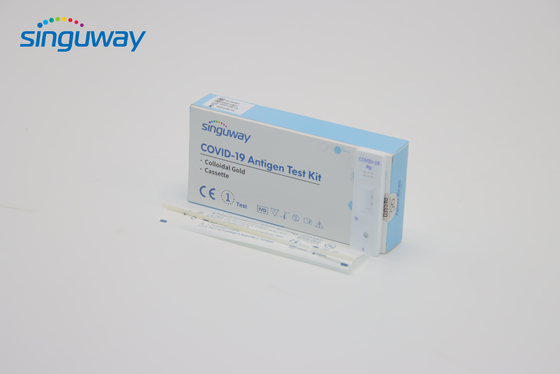 Oro de autoprueba de Kit Cassette Diagnostic Kit Colloidal del antígeno rápido plástico conveniente