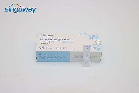 Casete rápido de Kit Colloidal Gold Hepatitis B de la prueba del antígeno nasal de la saliva de la nariz de la precisión