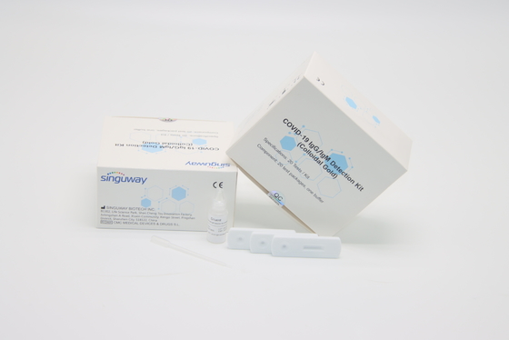 96,7% equipo rápido de Kit Colloidal Gold Rapid Test de la detección del anticuerpo de la sensibilidad