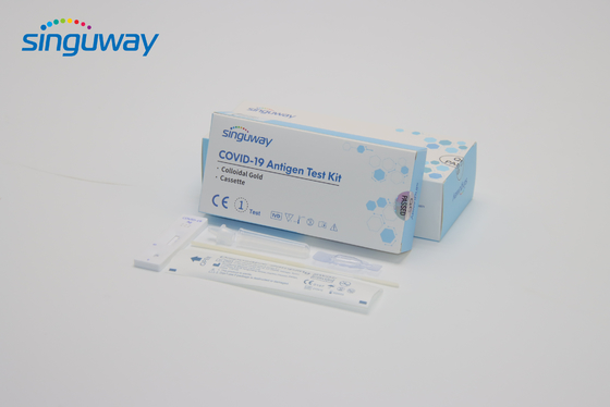 Un casete rápido de la prueba de Kit Colloidal Gold H del paso del antígeno de autoprueba rápido de los píloros