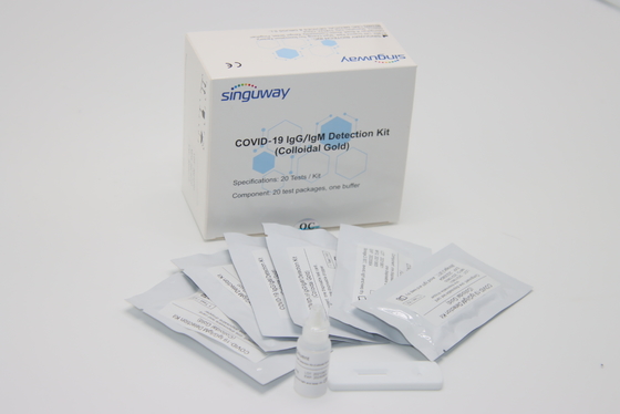 98,3% ODM de autoprueba del OEM de Kit One Step del anticuerpo rápido cualitativo de la exactitud