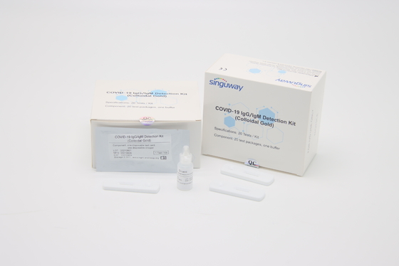 Equipo de autoprueba de autoprueba rápido de Igm Kit Colloidal Gold Method Antibody