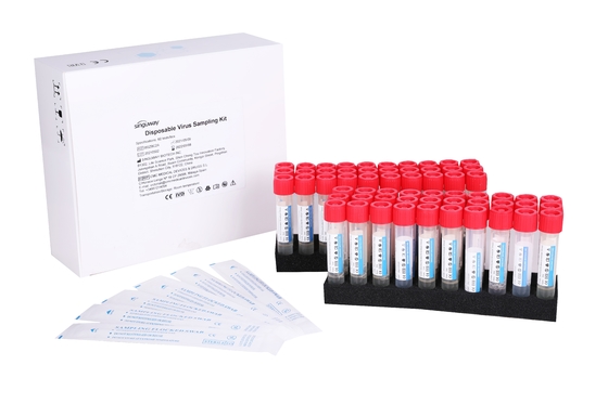 tubo oral de la cultura de la esponja de Kit Virus Transport Medium Nasal de la colección de la muestra de la saliva 7ml