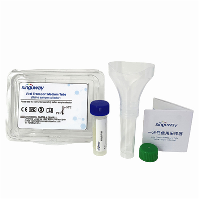 Clase yo equipo disponible ISO13485 del muestreo del virus del colector de la saliva con el embudo 10ml